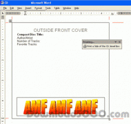 CD and DVD Jewel Case and Label Creator for Word screenshot